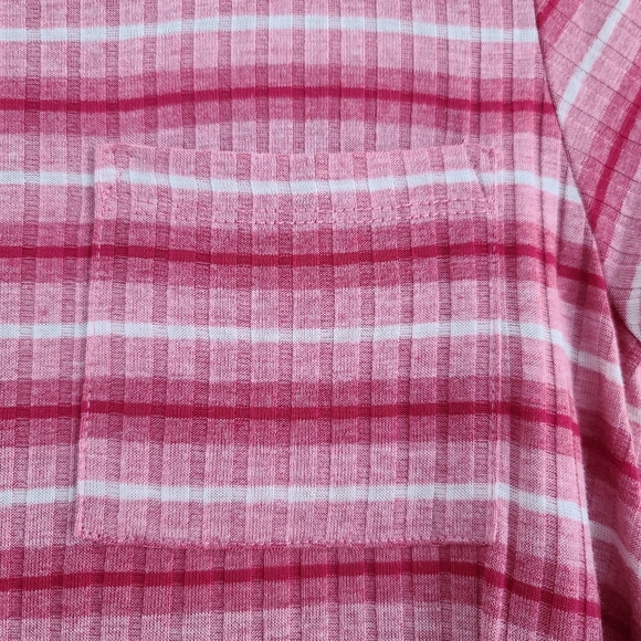 Lularoe Carly XX-Small Pink White striped … - Picture 3 of 7